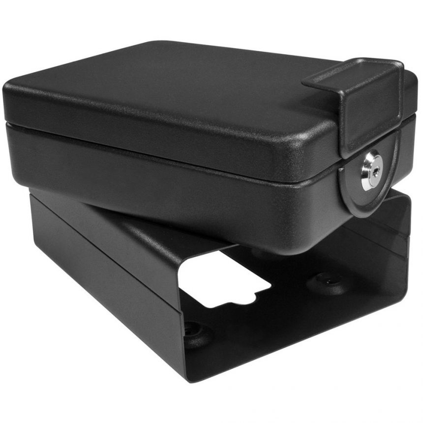 Barska AX11812 Compact Safe Key Lock Safe with Mounting Sleeve Gun Safes