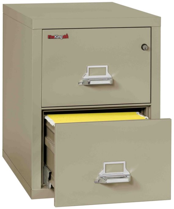 Fire King 2-1831-C - Vertical Fireproof File Cabinets - 3 Drawer 1 Hour Fire Rating