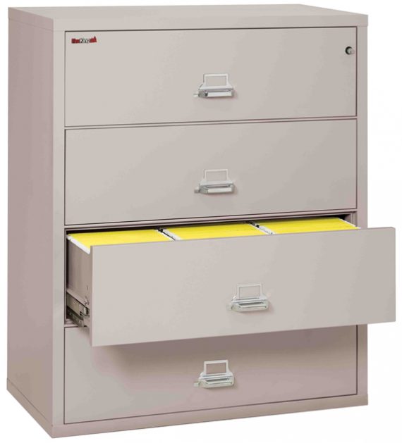 Fire King 4-4422-C - Lateral Fireproof File Cabinets - 4 Drawer 1 Hour Fire Rating