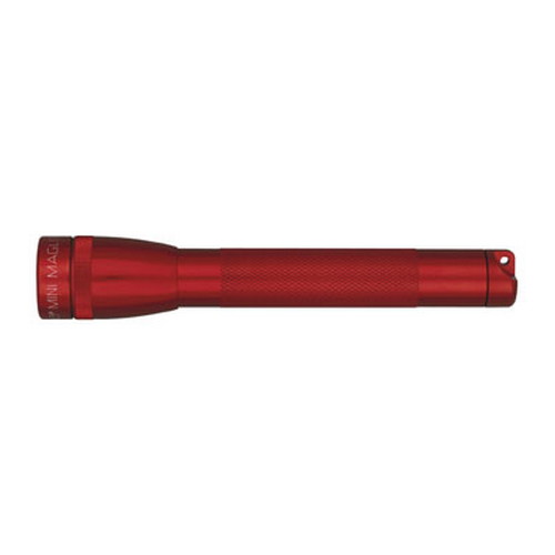 Maglite Mini-Mag Flashlight - AA Mini Mag Blister/Dark Red