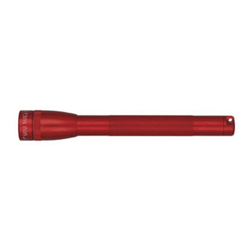 Maglite Mini-Mag Flashlight - AAA Mini Mag Blister-Bat Dk Red