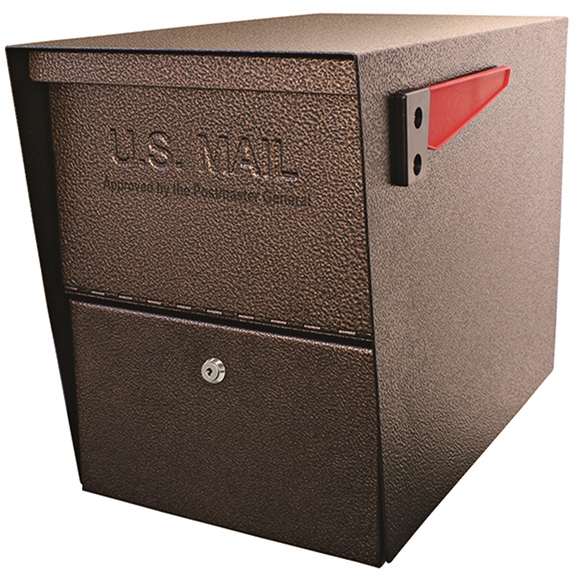 MailBoss 7208 Package Master Locking Security Mailbox - Bronze