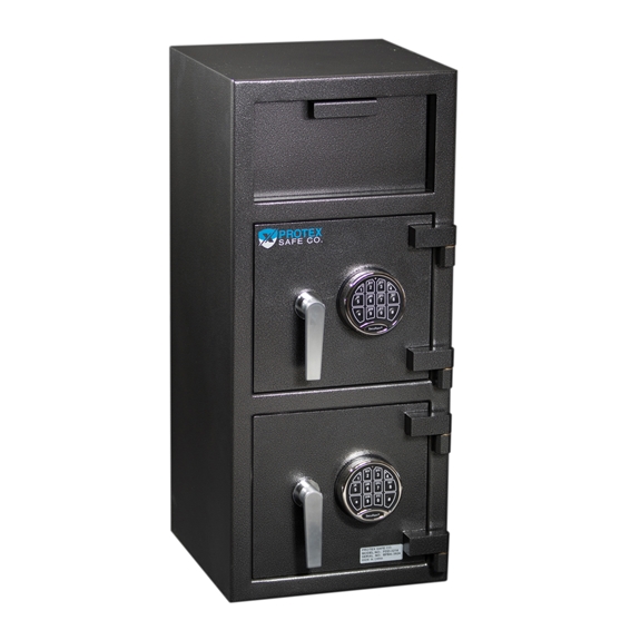 Protex FDD-3214 Safe - B-rated Narrow Duel Compartment Depository Safe