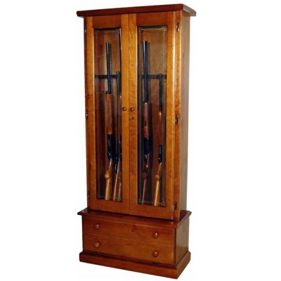 Scout 1119 Gun Cabinet - Solid Pine - 12-Gun
